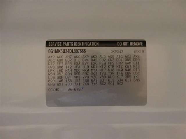 2013 Chevrolet CAPRICE 9C1 Police 3.6L V6 VVT